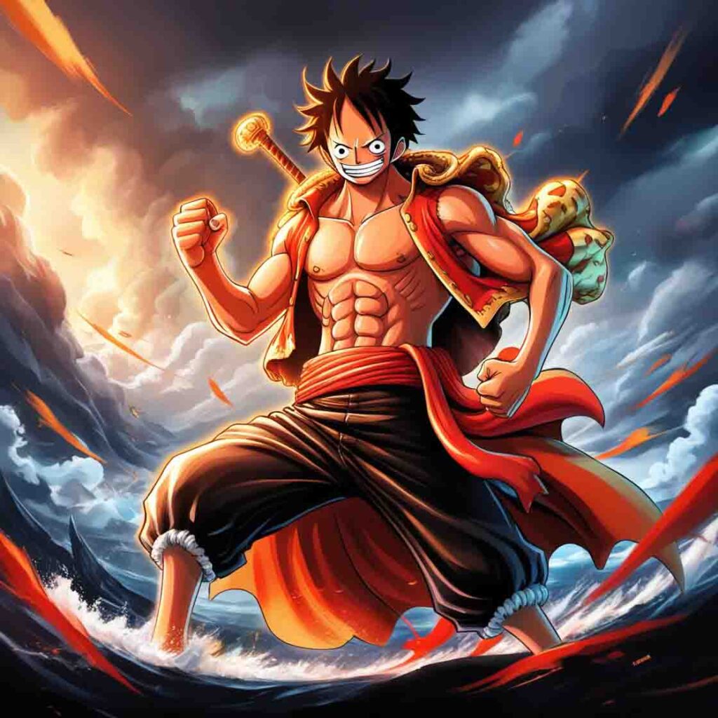 One Piece elbaf luffy big Power Up